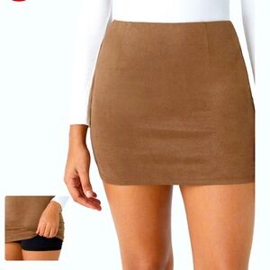 NWT!! High Waisted Invisible Zipper 2-in-1 A Line Mini Corduroy skort - Sz Sm